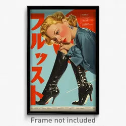 Icelandic Movie Poster - Woman Feeling Loopy, Lively High Heel Boots (Art Print)
