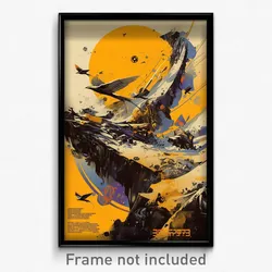Hebrew Movie Poster - Distinct Oasis (Israel Psychedelic Art Retro Film Print)
