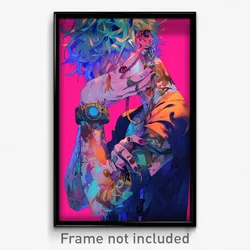 Anime Art Poster - Man Feeling Impatient Wearing Hearty Bracelet (Print)