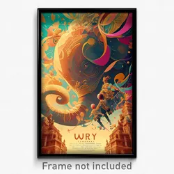 Thai Movie Poster - Wiry Brewery (Thailand Psychedelic Art Retro Film Print)