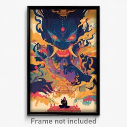 Bollywood Movie Poster - Monstrous Shoebox (India Retro Hindi Film Art Print)