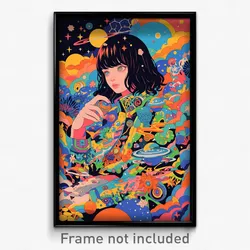 Movie Art Poster - Infamous Path (Psychedelic Trippy Retro Cartoon Film Print)