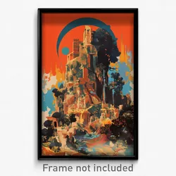 Greek Movie Poster - Damaged Geyser (Greece Psychedelic Art Retro Film Print)