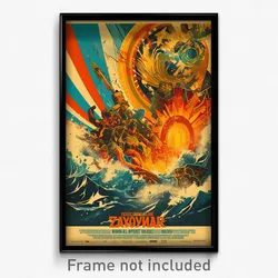 Greek Movie Poster - Original Earthquake (Greece Retro Film Art Print)