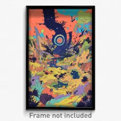 Art Poster - Valuable Ditch (Psychedelic Trippy Weird 11x17 Print)