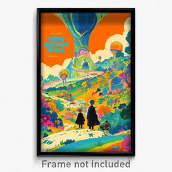 Hebrew Movie Poster - Blissful Ledge (Israel Psychedelic Art Retro Film Print)