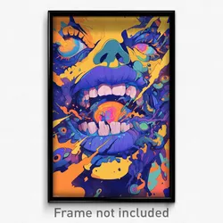 Art Poster - Spotless Mouth (Psychedelic Trippy Weird 11x17 Print)