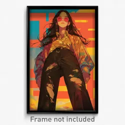Korean Movie Poster - Girl Feeling Arrogant, Realistic Torn Pants (Art Print)