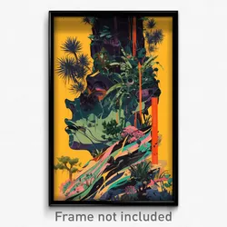Chinese Movie Poster - Wavy Wasteland (China Psychedelic Art Retro Film Print)