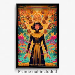 Greek Movie Poster - Woman Feeling Cowardly, Golden Wetsuit (Greece Art Print)