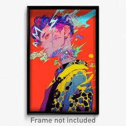 Art Poster - Boy Feeling Idleness Wearing Stimulating Ear Piercing (Print)
