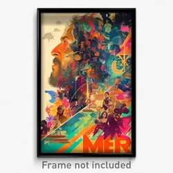 Bollywood Movie Poster - Multicolored Mere (India Retro Hindi Film Art Print)