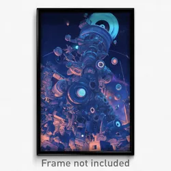 Movie Art Poster - Frozen Petroglyphs (Psychedelic Retro Weird Film Print)