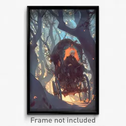 Art Poster - An Enchanted Forest Where Trees Whisper Ancient Spells