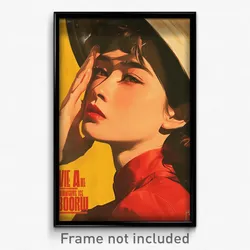 Vietnamese Movie Poster - Woman Feeling Enthusiasm, Well Worn Red Sweater