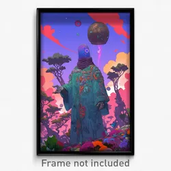 Movie Art Poster - Musty Pasture (Psychedelic Trippy Retro Cartoon Film Print)