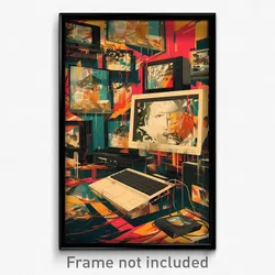Chinese Movie Poster - Thorny Computer (China Psychedelic Art Retro Film Print)