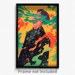 Icelandic Movie Poster - Boy Feeling Mixed Up, Offbeat Black Coat (Art Print)