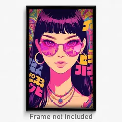 Thai Movie Poster - Woman Feeling Sullenness, Grandiose Purple Tinted Eyewear