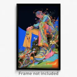 Art Poster - Man Feeling Worthy Wearing Lively Yoga Pants (Print)