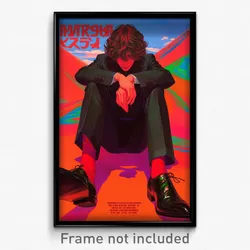 Russian Movie Poster - Boy Feeling Sympathy, Reflecting Red Legwear (Art Print)