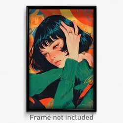 Vietnamese Movie Poster - Girl Feeling Annoyance, Fabulous Green Sweater (Print)