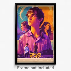 Icelandic Movie Poster - Boy Feeling Expectancy, Purple Brown Shirt (Art Print)