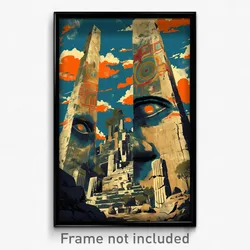 Greek Movie Poster - Lavish Menhir (Greece Psychedelic Art Retro Film Print)
