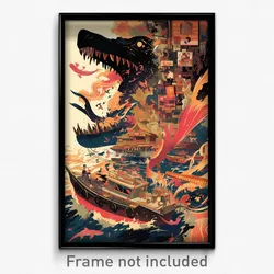 Thai Movie Poster - Tattered Ferry (Thailand Psychedelic Art Retro Film Print)