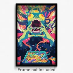 Movie Art Poster - Agitated Palace (Psychedelic Trippy Retro Cartoon Film Print)