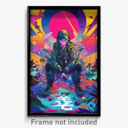 Movie Art Poster - Boy Feeling Offended, Shady Tactical Clothes (Film Print)