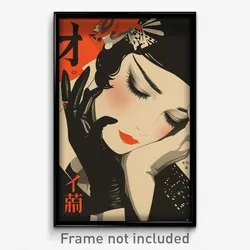 Japanese Movie Poster - Woman Feeling Depressed, Husky Single Glove (Art Print)