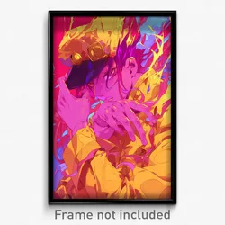 Anime Art Poster - Man Feeling Melancholy Wearing Bright Peaked Cap (Print)