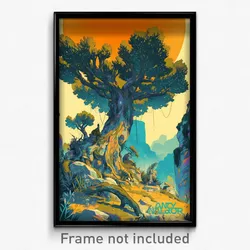 Greek Movie Poster - Shiny Grove (Greece Psychedelic Art Retro Film Print)