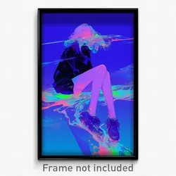 Art Poster - Unknown Causeway (Psychedelic Trippy Weird 11x17 Print)