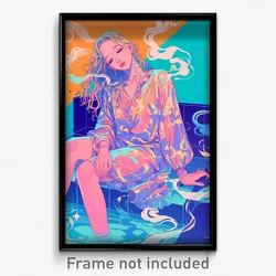 Greek Movie Poster - Girl Feeling Ennui, Unique Nightgown (Greece Art Print)