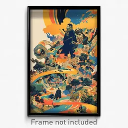 Icelandic Movie Poster - Strange Fells (Iceland Retro Film Art Print)
