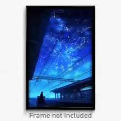 Art Poster - A Celestial Map Revealing Hidden Constellations