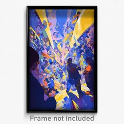 Art Poster - Crowded Void (Psychedelic Trippy Weird 11x17 Print)