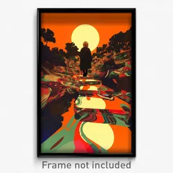 Art Poster - Humble Promenade (Psychedelic Trippy Weird 11x17 Print)