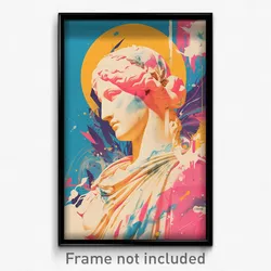 Greek Movie Poster - Graceful Statue (Greece Psychedelic Art Retro Film Print)