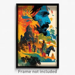 Bollywood Movie Poster - Awesome State (India Retro Hindi Film Art Print)