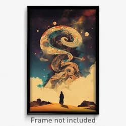Movie Art Poster - Angelic Rise (Psychedelic Trippy Retro Cartoon Film Print)