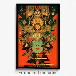 Greek Movie Poster - Green Sound (Greece Psychedelic Art Retro Film Print)