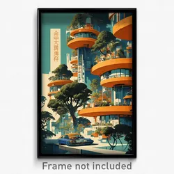 Vietnamese Movie Poster - Puny Futuristic Architecture (Vietnam Film Art Print)