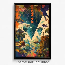 Chinese Movie Poster - Urban Gallery (China Psychedelic Art Retro Film Print)
