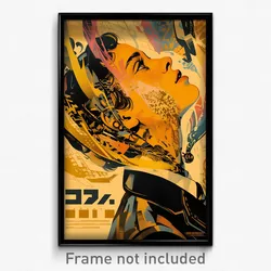 Hebrew Movie Poster - Man Feeling Tension, Famous Yellow Neckerchief (Art Print)