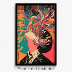 Japanese Movie Poster - Boy Feeling Stressed, White Print (Japan Film Art Print)