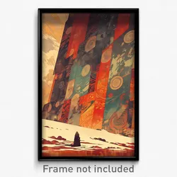 Russian Movie Poster - Velvety Tile (Russia Psychedelic Art Retro Film Print)