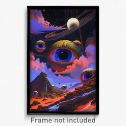 Movie Art Poster - Silly Mound (Psychedelic Trippy Retro Cartoon Film Print)